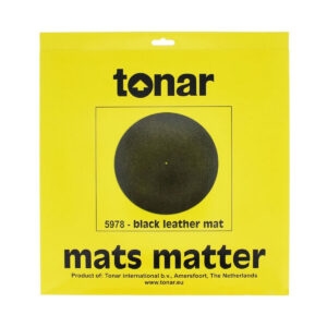 Tonar Black Natural Leather Turntable Mat