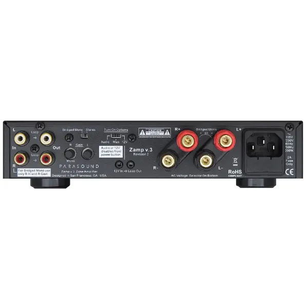 Parasound Zamp V3 arrière