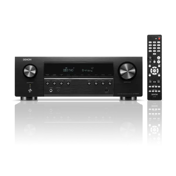 Denon AVC-S670H Ampli/Tuner 5.2 vue de face avec sa télécommande