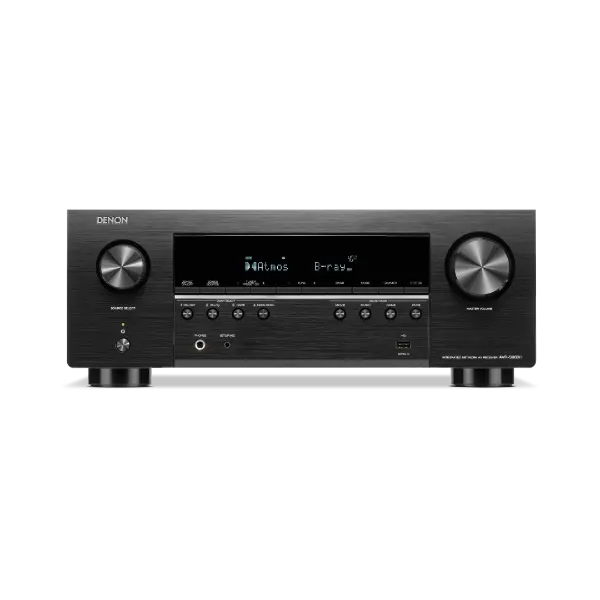 Denon AVR-S980H Amplificateur AV7.2, compatible 8K, Dolby Atmos et DTS:X vue de face