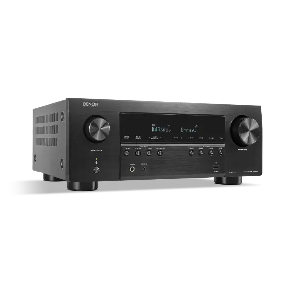Denon AVR-S980H Amplificateur AV7.2, compatible 8K, Dolby Atmos et DTS:X vue de profile