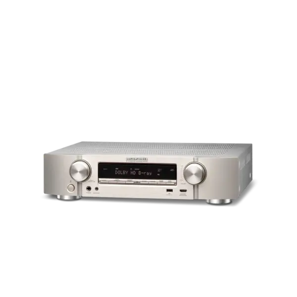 Marantz NR1510 Ampli-tuner AV compact 5.2 canaux Powered by HEOS™ avec 50 W, 4K et 6 entrées HDMI Argent