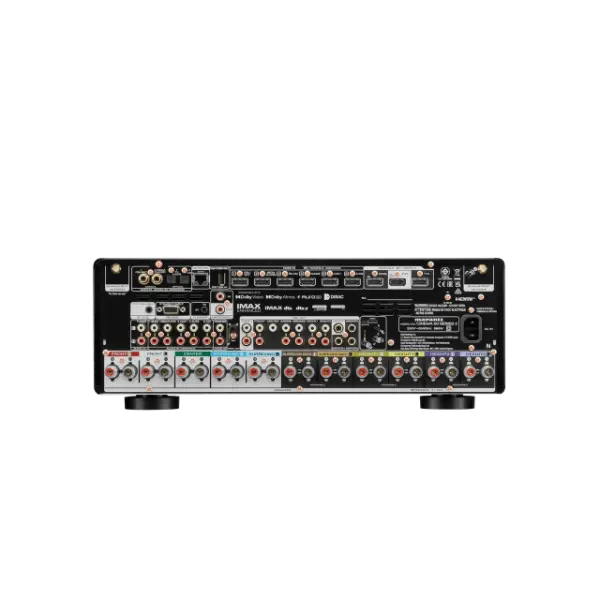 Marantz CINEMA 50 SERIE 2 Ampli-tuner AV 9.4 canaux avec Dolby Atmos, Dirac Live et technologie HEOS™ vue des connectiques arrière