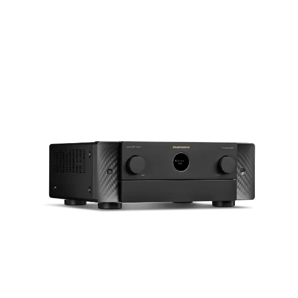Marantz CINEMA 50 SERIE 2 Ampli-tuner AV 9.4 canaux avec Dolby Atmos, Dirac Live et technologie HEOS™ vue de profile noir