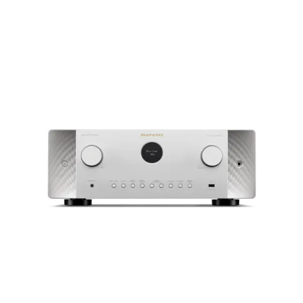 CINEMA 60DAB SERIE 2 Amplificateur audio-vidéo 7.2 canaux avec Dolby Atmos et technologie HEOS™ intégrée Vue de face Argent