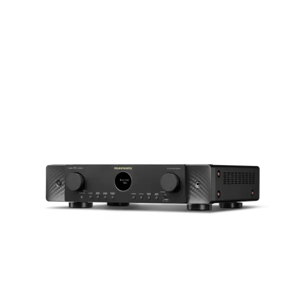 Marantz CINEMA 70s SERIE 2 Amplificateur audio-vidéo slim 7.2 canaux avec prise en charge de Dolby Atmos et technologie HEOS™ intégrée Noir vue de profile droit