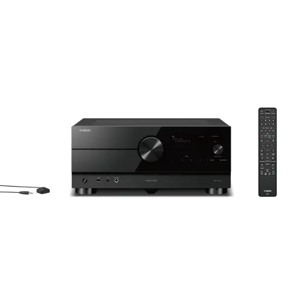 Yamaha RX-A4A, avec micro de calibration et télécommande