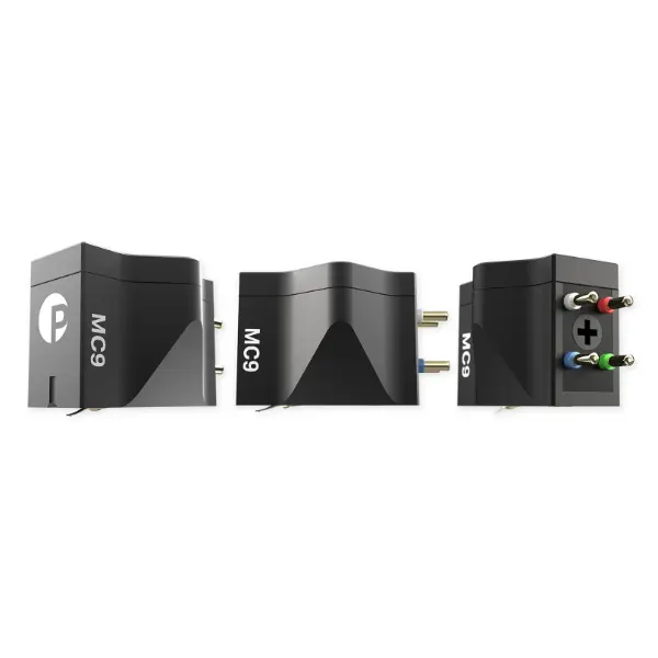 Cellule Pro-ject MC 9 de profile, côté et arrière