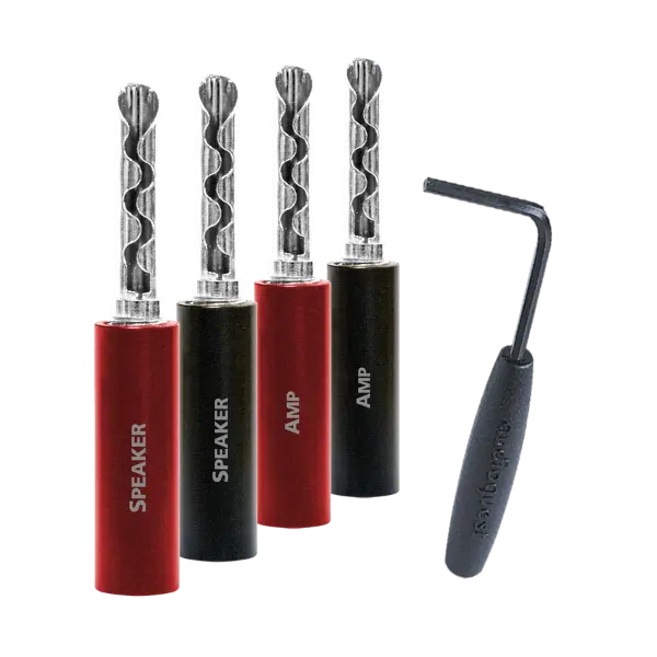 Audioquest suregrip 100 bananes argent