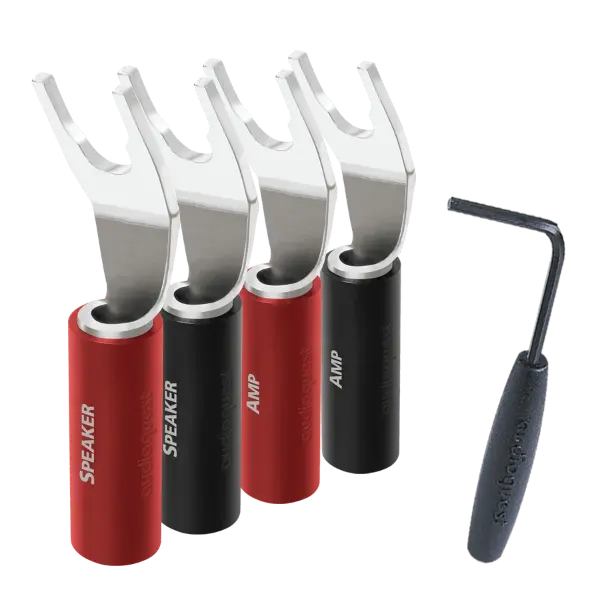Audioquest suregrip 100 fourches argent