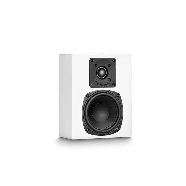 M&K Sound D85 Blanche vue de profile