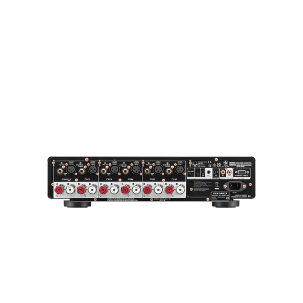 Bloc de puissance haut de gamme Marantz AMP 30 vue des connectiques arrière