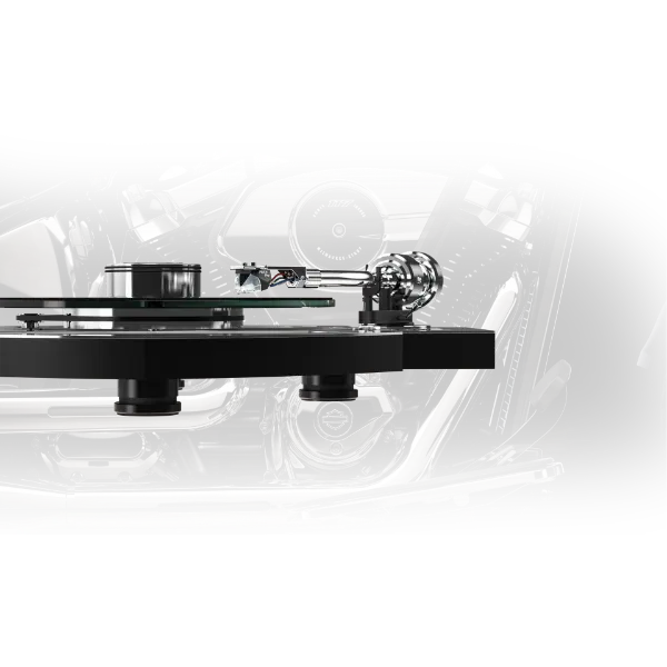 Pro-Ject Harley-Davidson vue de profile avec cellule Pick it pro