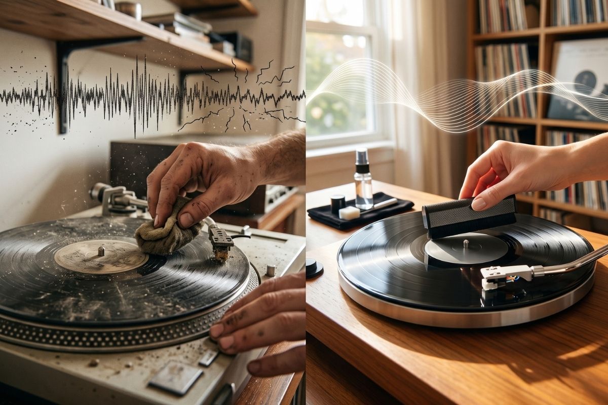 Entretien d'une platine vinyle et qualité sonore