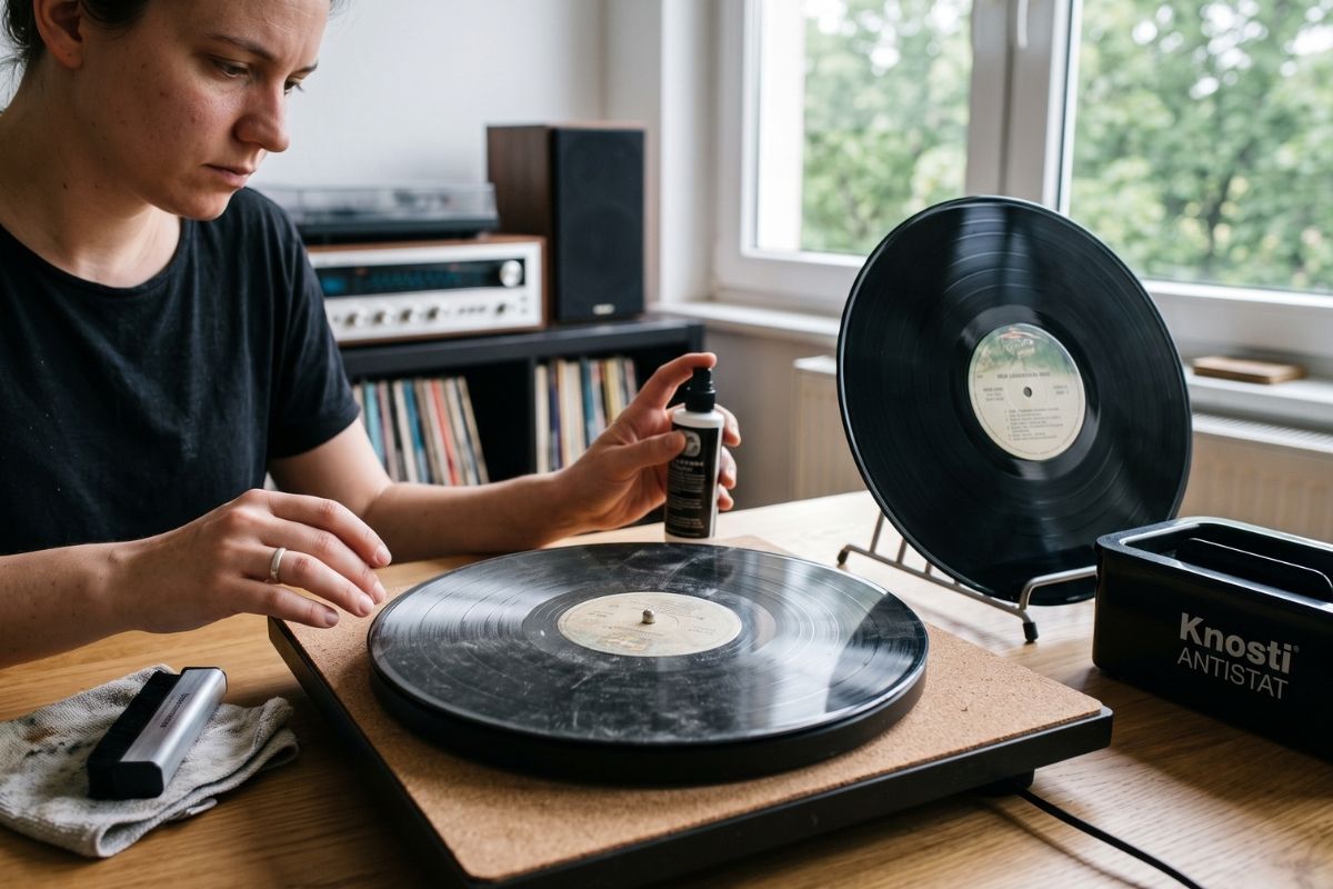 Lavage des disques vinyles