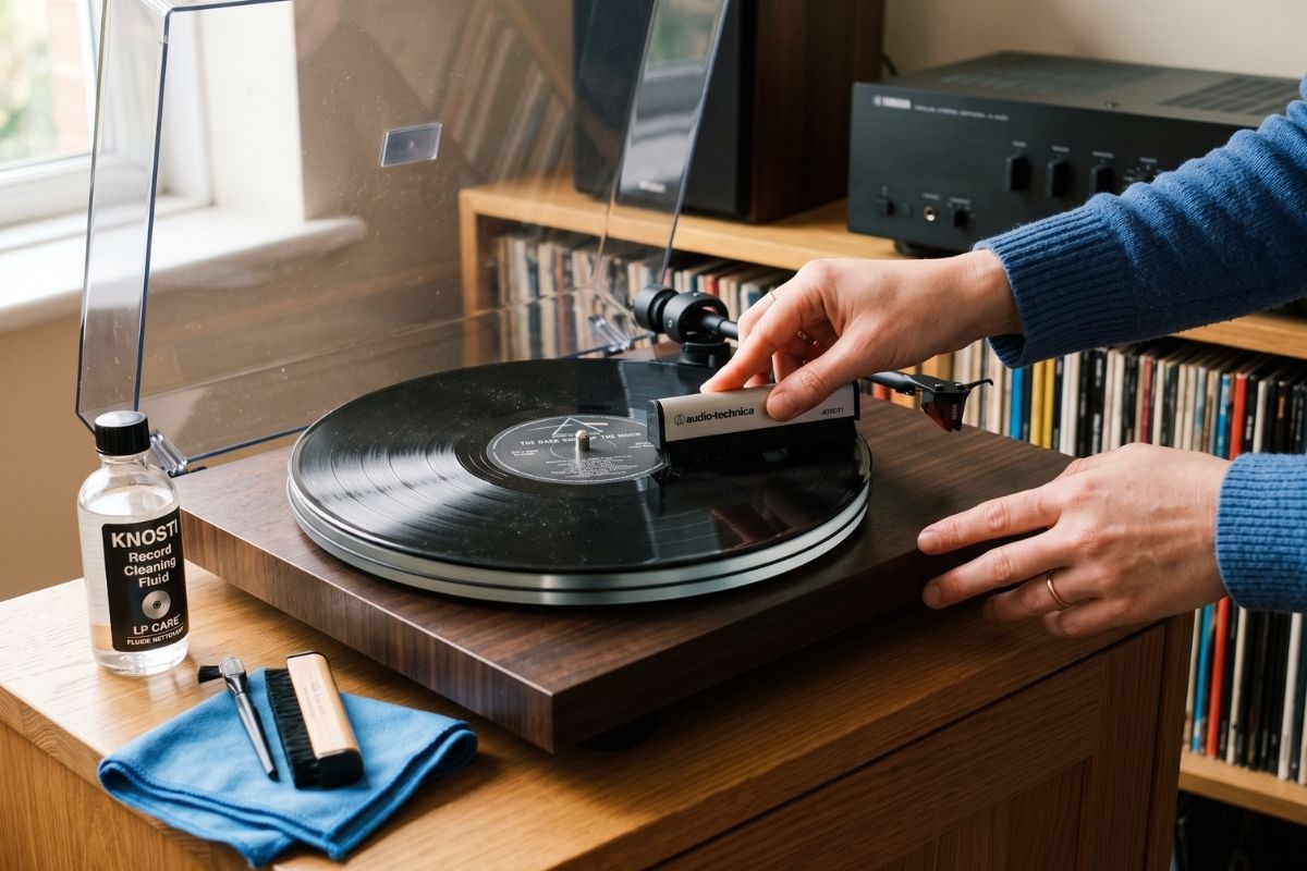 Nettoyage et entretien d'une platine vinyle