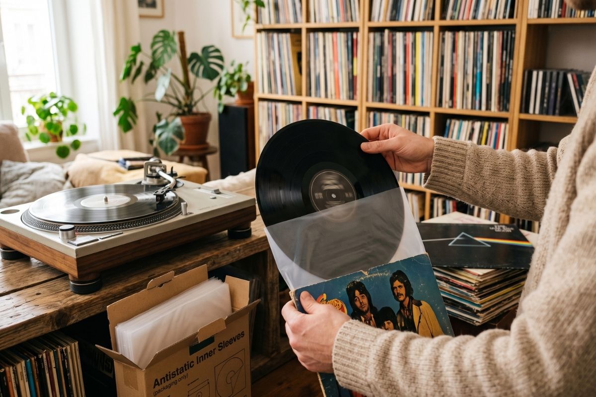 Pochette antistatique pour vinyle
