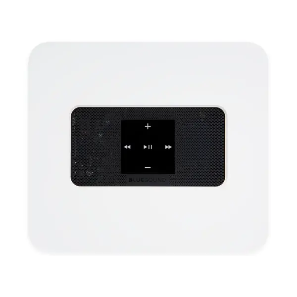 Bluesound Vault 2i, lecteur réseau haute perferomance finition Blanche vue du dessus