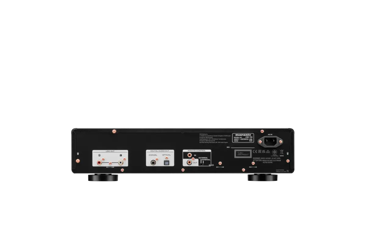 Marantz CD 70 lecteur CD vue arrière sur les connectiques