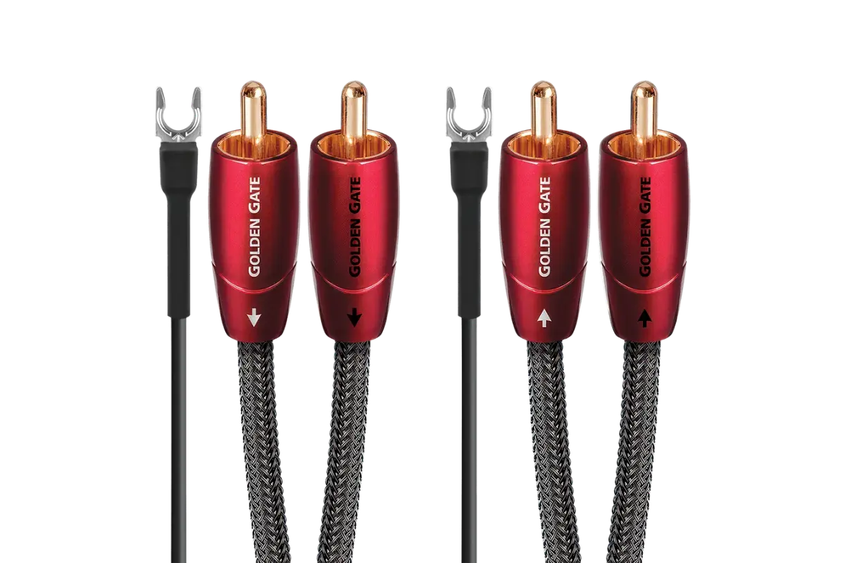Audioquest Golden Gate Platine câble RCA avec câble de terre inclus