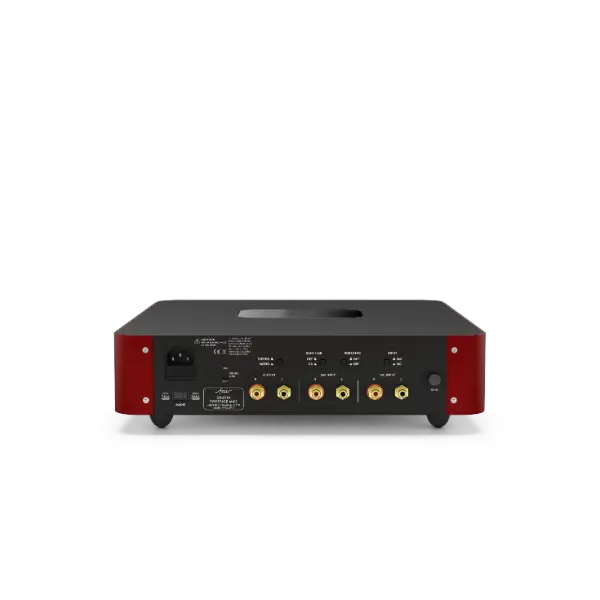 Pré ampli Phono Haut de gamme Fezz Gratia Prestige vue arrière avec connectiques et réglages