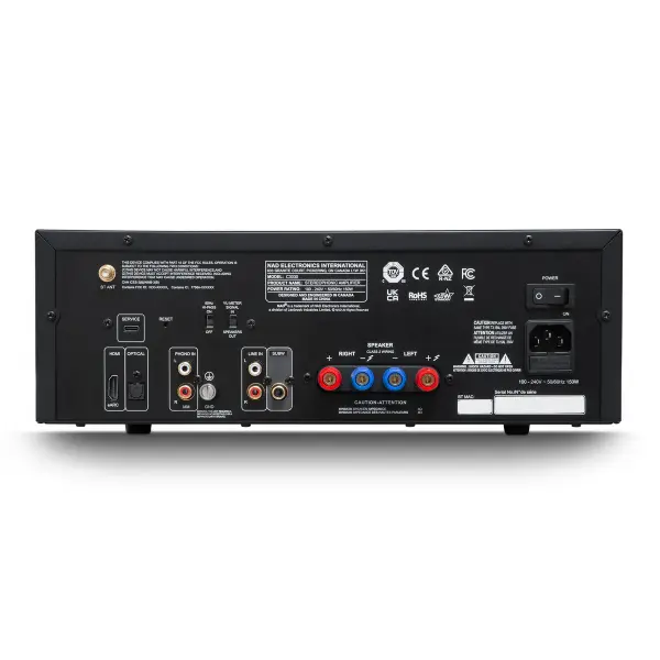 Amplificateur intégré NAD C 3030 vue des connectiques arrière